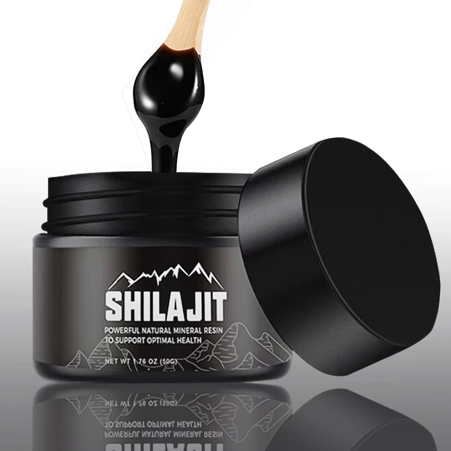 Pure Himalayan Shilajit Resin - 50 Grams, Golden Grade Organic Supplement, Enriched with 80 Trace Minerals and Fulvic Acid for Enhanced Energy and Immune Support