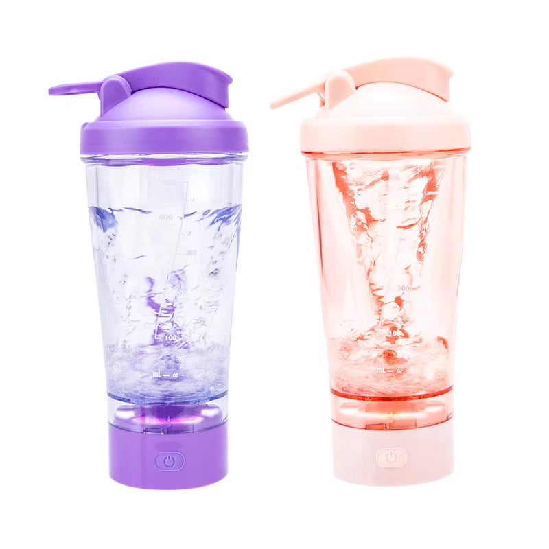 USB Rechargeable Electric Mixing Cup for Protein Powder - Portable Shaker Bottle and Mixer