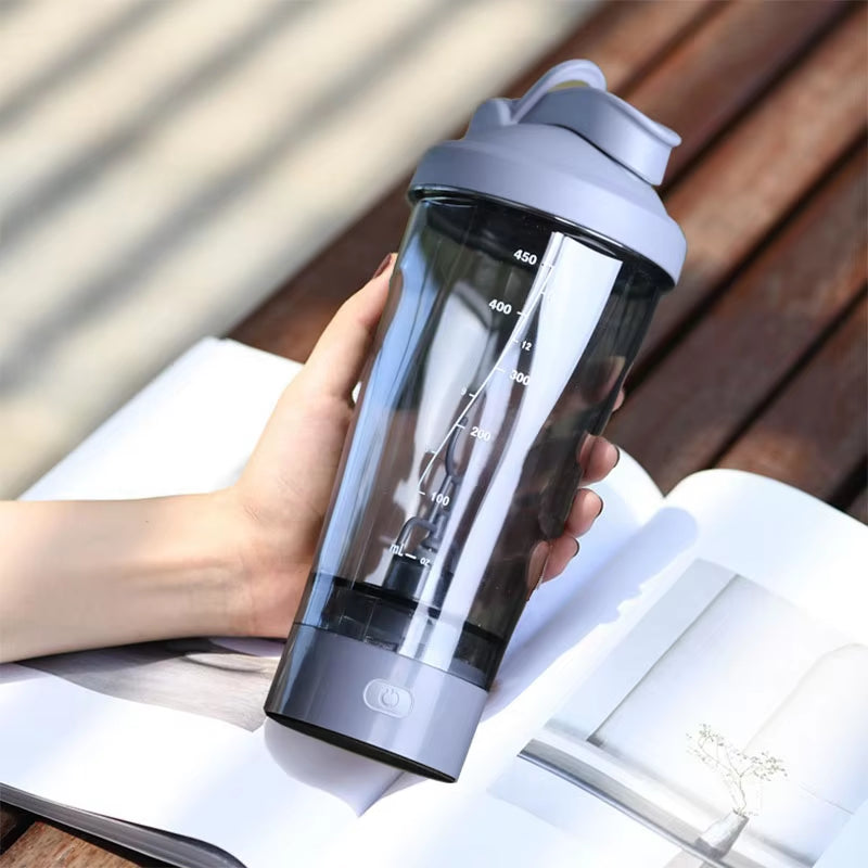 USB Rechargeable Electric Mixing Cup for Protein Powder - Portable Shaker Bottle and Mixer